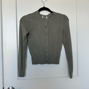 H&M Women's Green Cardigan Sweater - Size XS